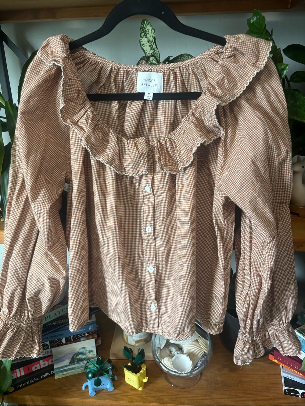 Things Between Teagan Blouse in Almond | Medium - Picture 5 of 7